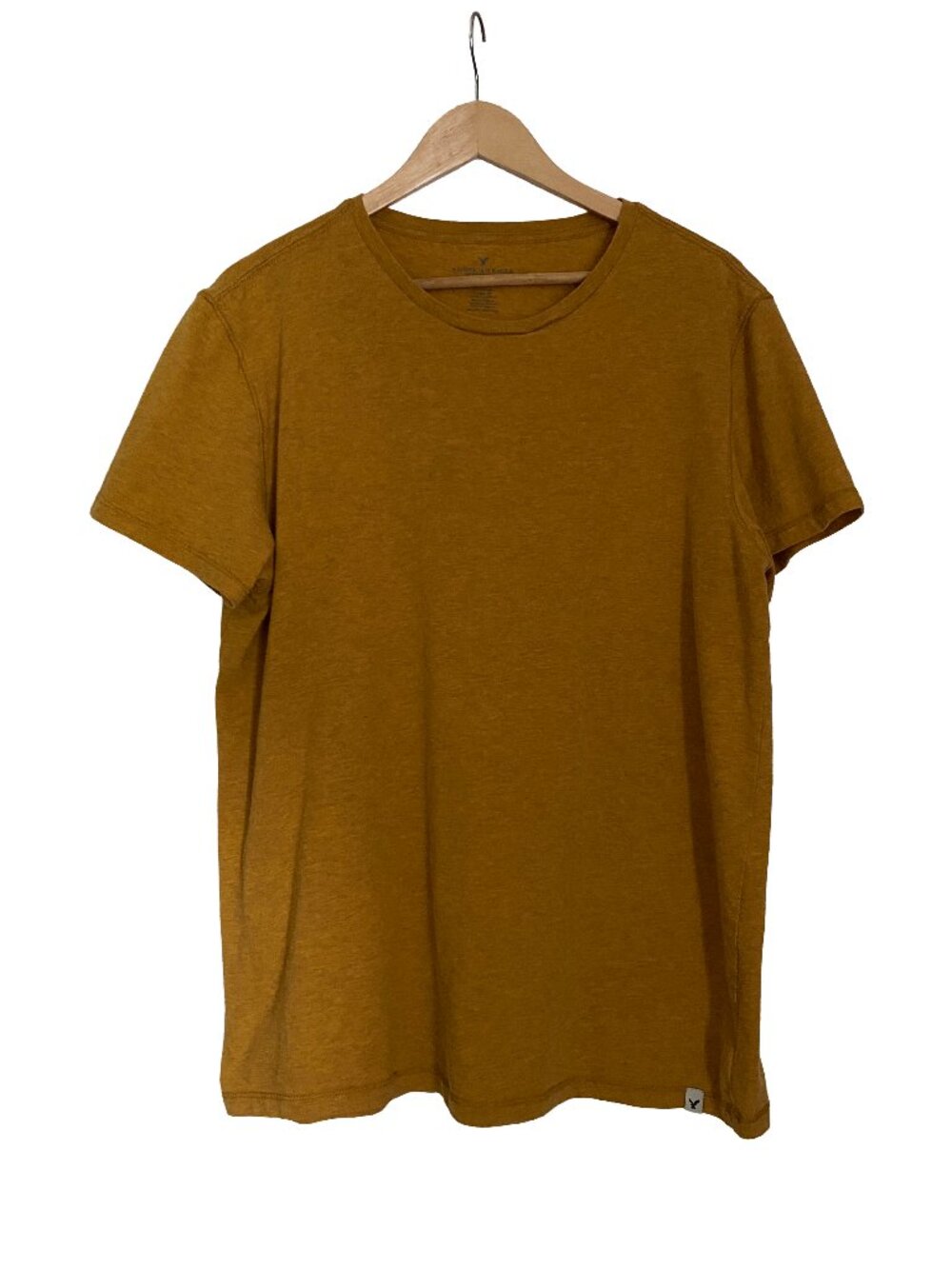 American Eagle - Seriously Soft Mustard Yellow Crew Neck T-Shirt - Size XL